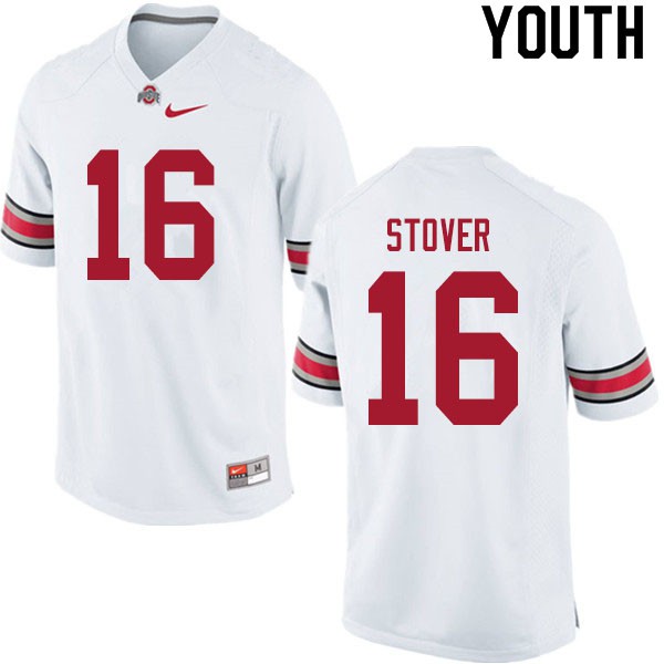 Ohio State Buckeyes #16 Cade Stover Youth Stitched Jersey White